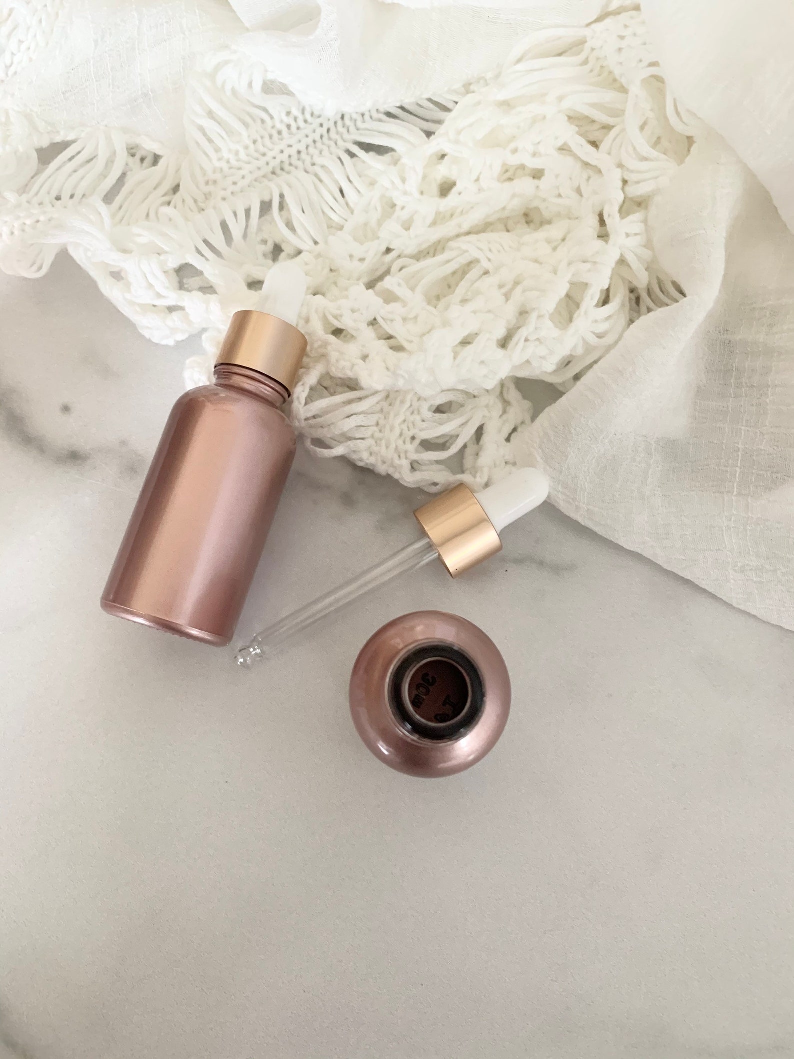 NEW Rose Gold Serum Bottle Empty Bottle DIY Face Serum Etsy