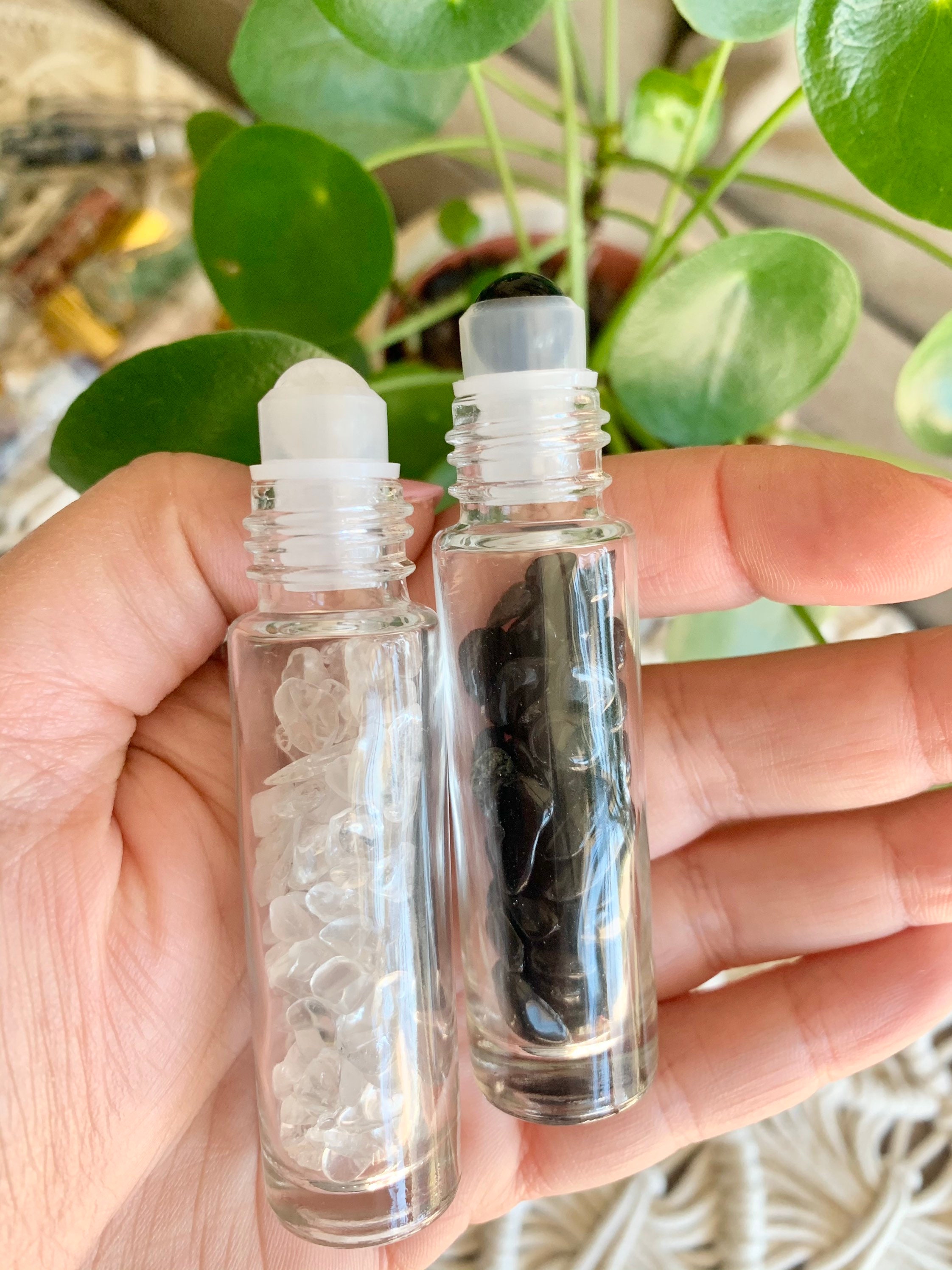 Bambus Roller Flasche 1ml - Nachfüllbare Glasflasche Für ätherische Öle