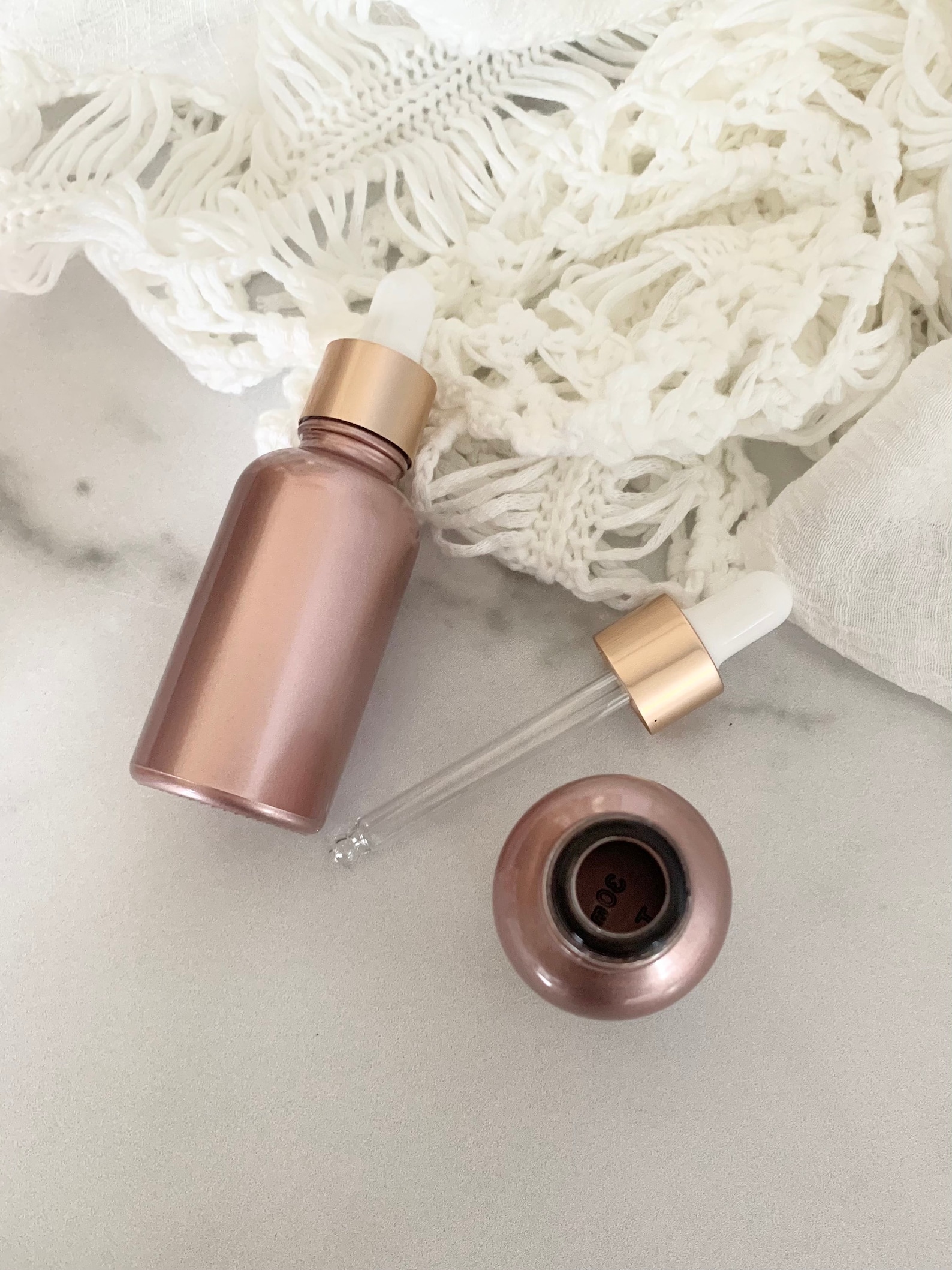 NEW Rose Gold Serum Bottle Empty Bottle DIY Face Serum Etsy