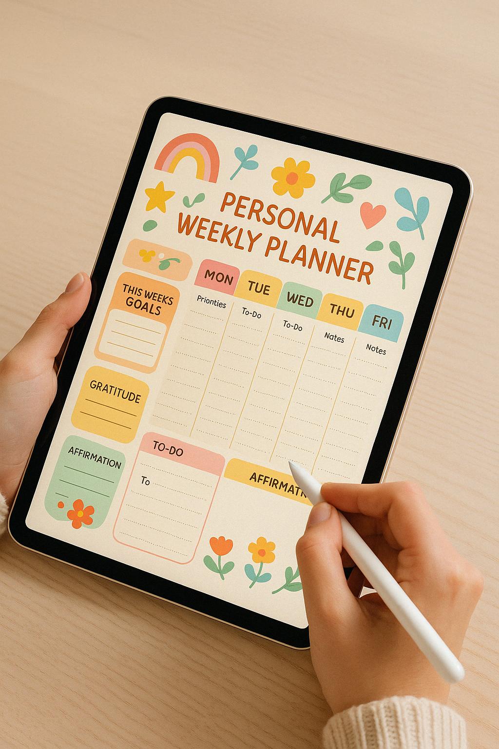 Cute Cat Weekly Planner | Digital Download - Etsy Canada