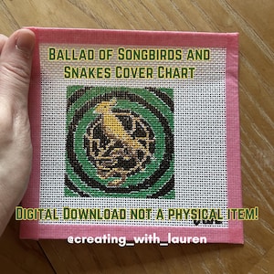 Ballad of Songbirds and Snakes Chart - works for needlepoint, cross stitch, and tapestry crochet!