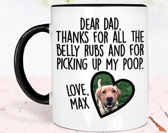 Dog Dad Mug, Personalized Dog Dad Gift From Dog, Dad Gift From Dog, Personalized Christmas Gift from Dog, Dog Daddy Mug, Dog Owner Gift