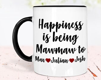 Mawmaw Gifts, Custom Mawmaw Mug, Mawmaw Christmas Gift, Mug with Kids Names, Best Mawmaw Ever Mug, New Mawmaw Gift, Mawmaw Birthday Gift