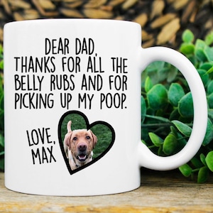 Dog Dad Gift, Fathers Day Dog Dad Gift, Personalized Dog Dad Mugs, Custom Dog Dad Gifts, Funny Gift Ideas for Dog dad, Funny Dog Dad Mugs