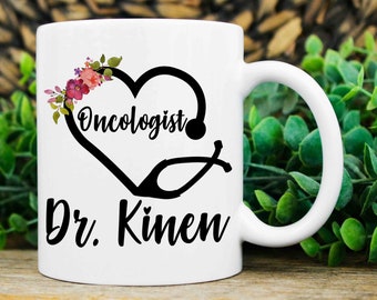 Oncologist Gift, Christmas Gift for Oncologist, Custom Oncologist Mug, Oncologist Appreciation Week, Personalized Oncologist Gift