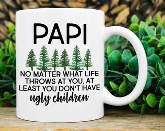 Papi Mug, Funny Papi Mug, Papi Gift, Funny Papi Gift, Papi Christmas Gift, Best Papi, New Papi, Gift From Children, From Kids, From Daughter