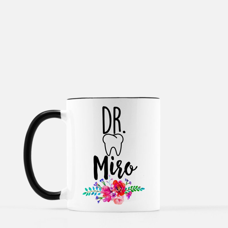 Personalized Dentist Mug Dentist Name Mugs Graduation gift Etsy