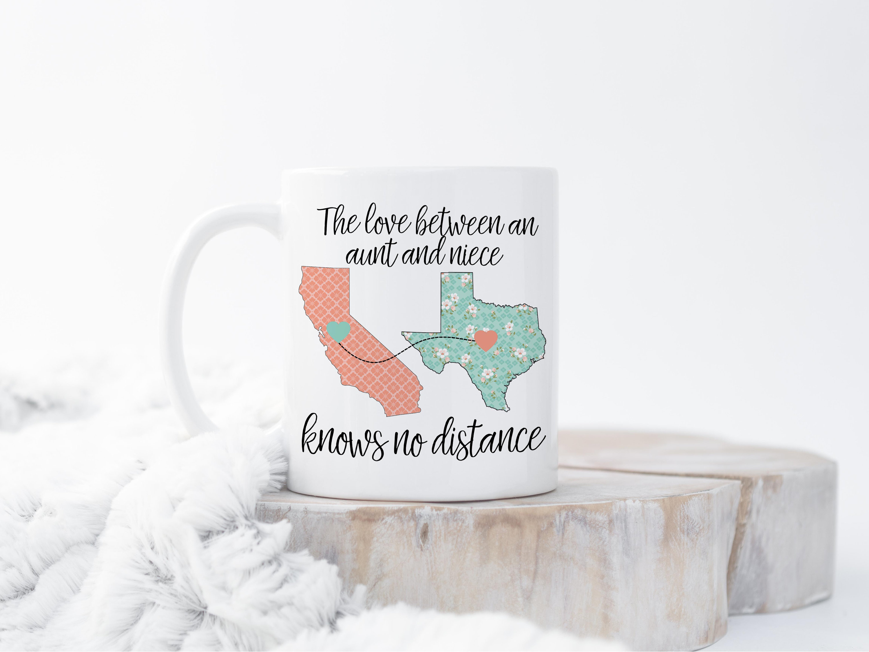 Moving Away Mug, Moving Mug For Aunt, Christmas Gift For Aunt, Connec…