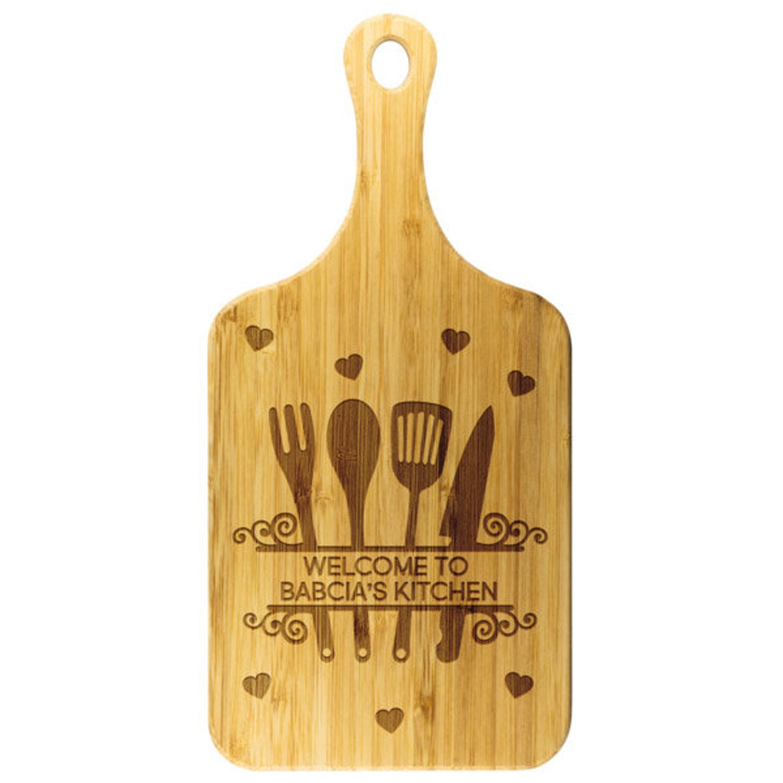 Babcia Cutting Board Christmas Gift for Babcia Christmas Etsy