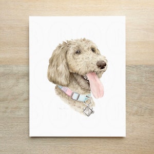 Custom Pet Portrait, Dog Portrait, Watercolor Pet Portrait, Watercolor Pet Illustration by Boone and June Limited Only 5 Spots Available image 3