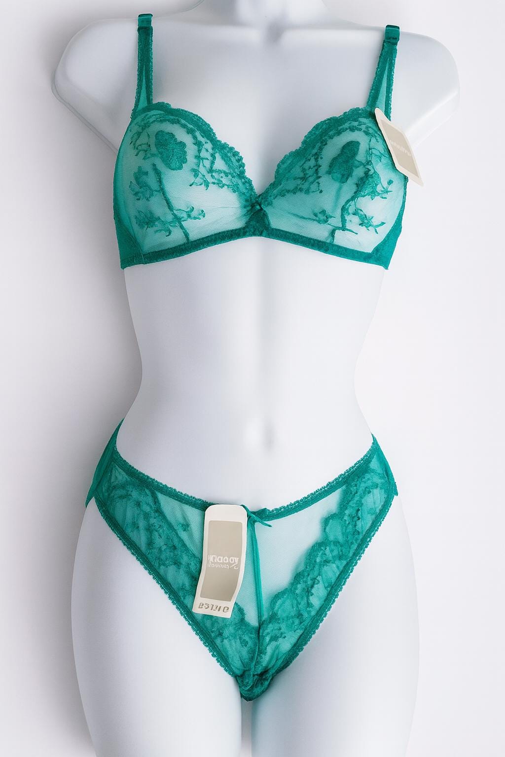 Corset Bustier Lejaby Laçage Cage Imprimé - Lingerie Mariage Vintage - Occasion Très Bon état