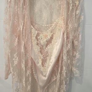 Jonquil Teddy Set 2 PC Lace, Satin & Floral Size S