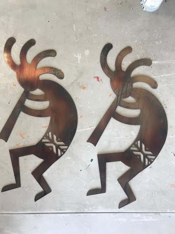 Metal Kokopelli Kokopelli Wall Art Wall Art Kokopelli Laser Etsy
