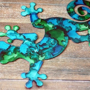 Metal Lizard, Metal Gecko, Laser cut Wall decor, gecko wall decor, Lizard wall decor, Lizard wall art, Gecko outdoor art, laser cut art,art