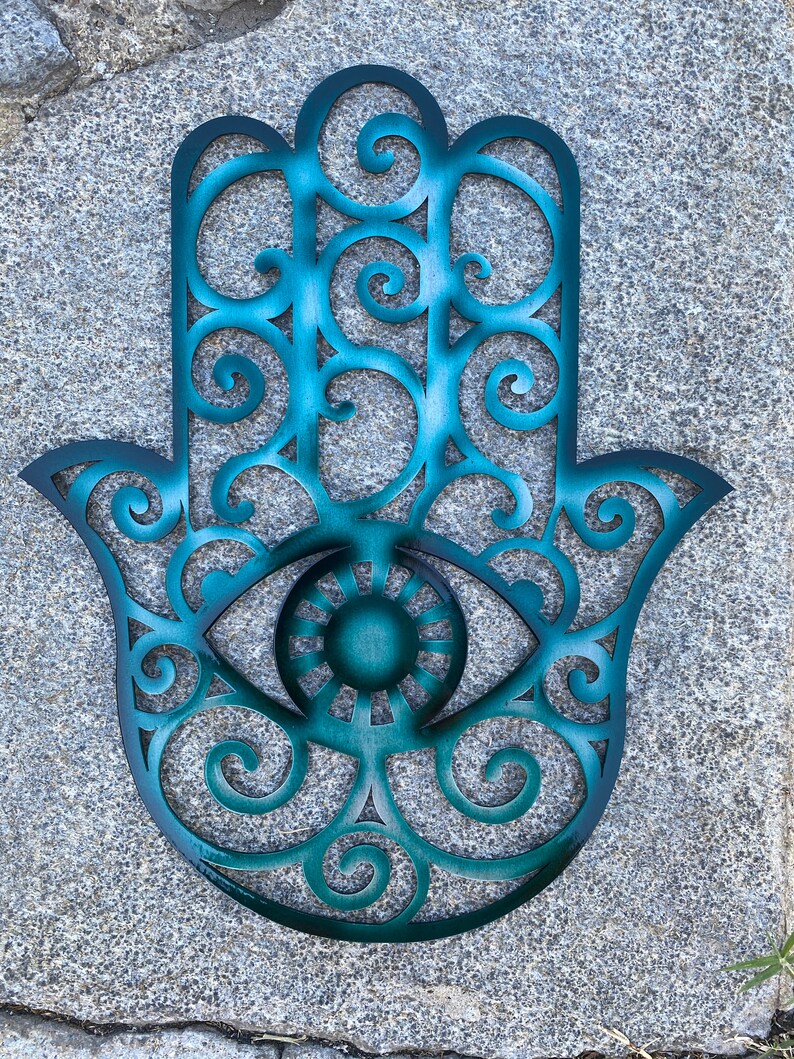 Hamsa Hamsa Hand Third Eye Reiki Protection Symbol Yoga Etsy