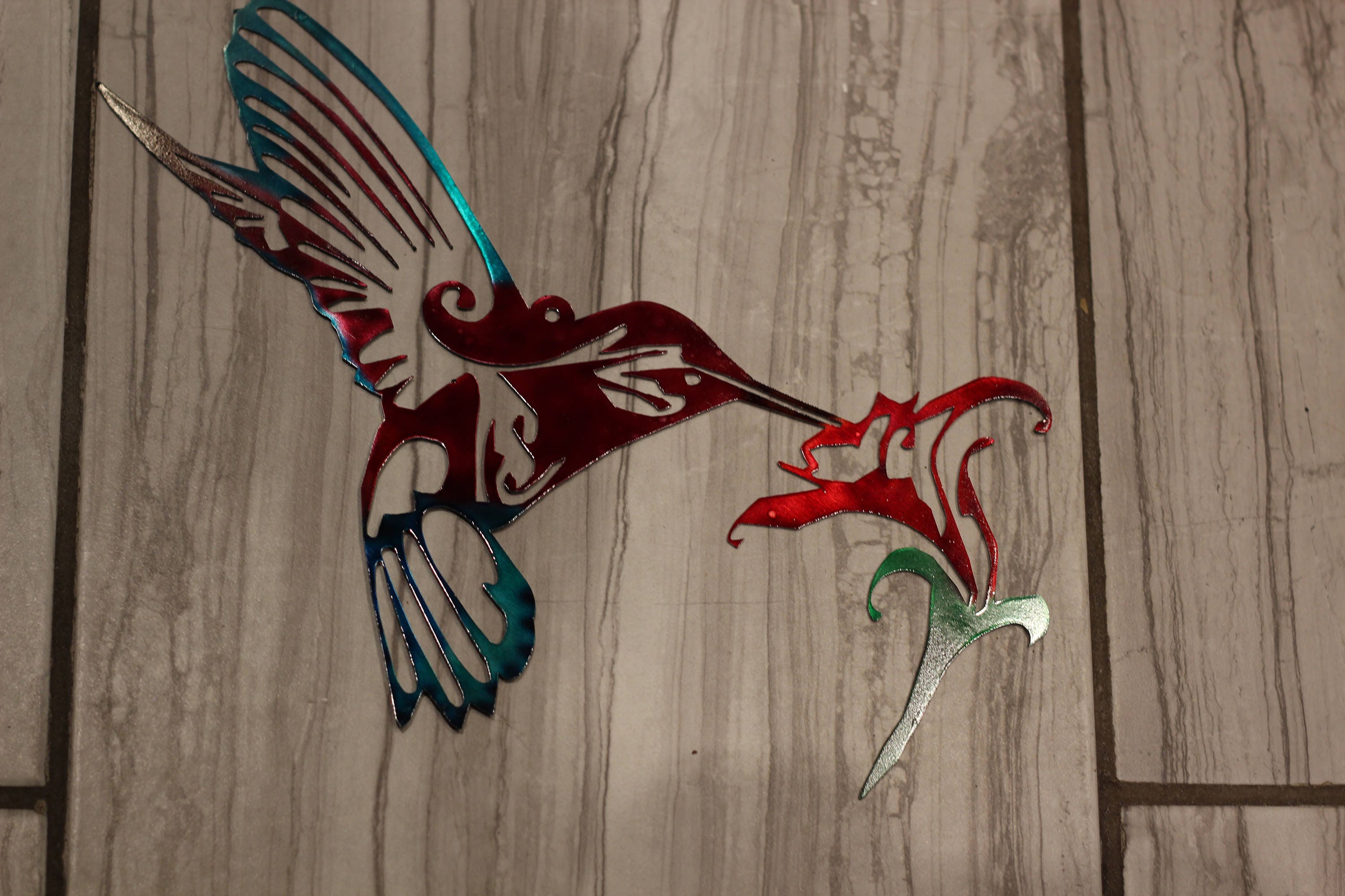 Metal Hummingbird Hummingbird Metal wall art Metal wall Etsy