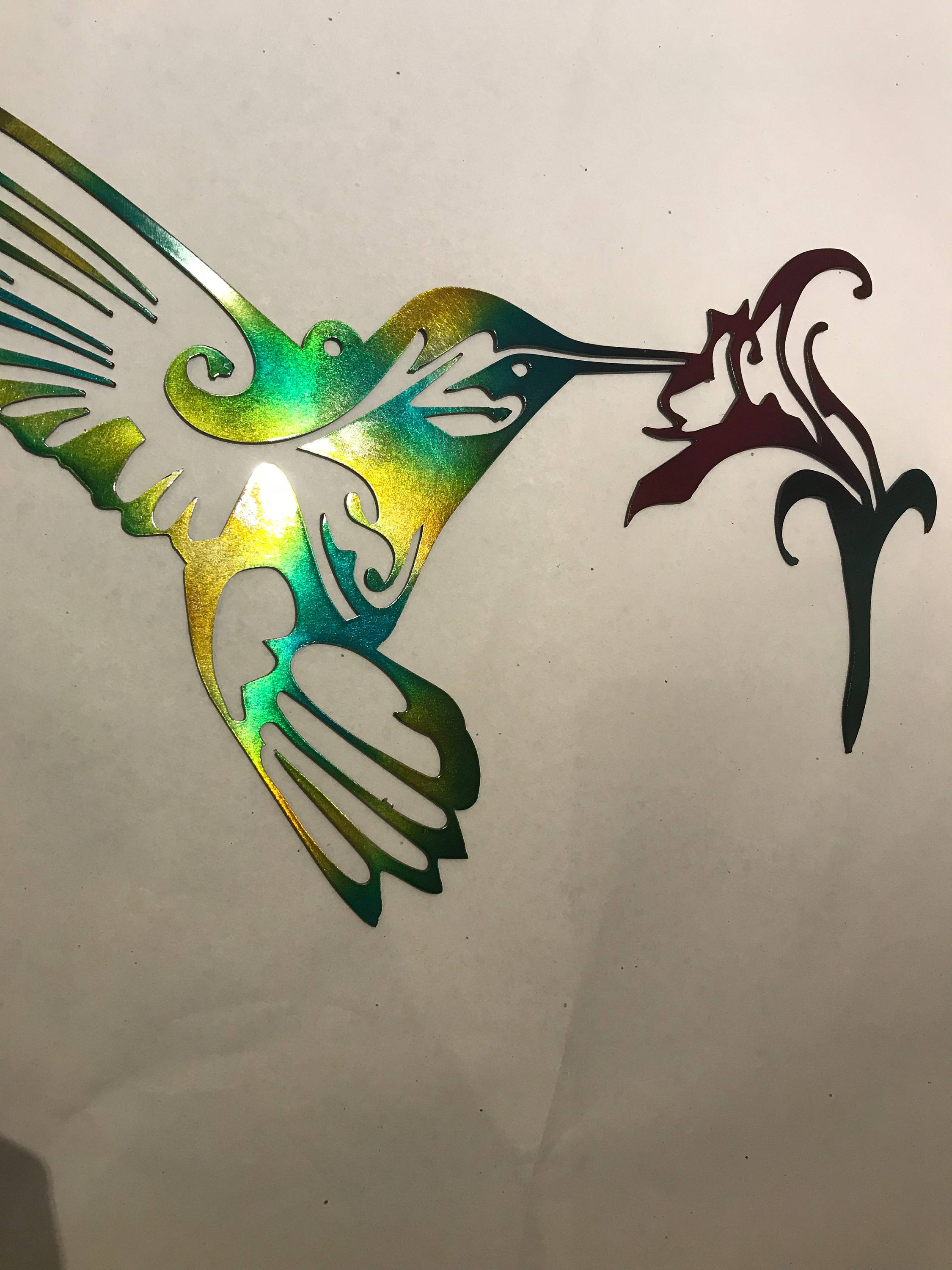 Metal Hummingbird Hummingbird Metal wall art Metal wall Etsy