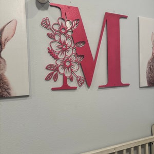 Custom Metal Letter Monogram , Custom Letter, Custom Metal Letter, Metal Monogram , Metal Wall Art, Wall Art, Metal Art, Laser cut Metal Art image 2