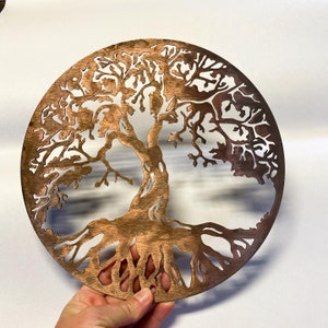 Tree of Life, Copper Tree of Life, Metal Wall Art, Metal Art, Urban Art, Urban Wall Art, Lasercut, Lasercut Wall Art, Copper Art, Wall Art