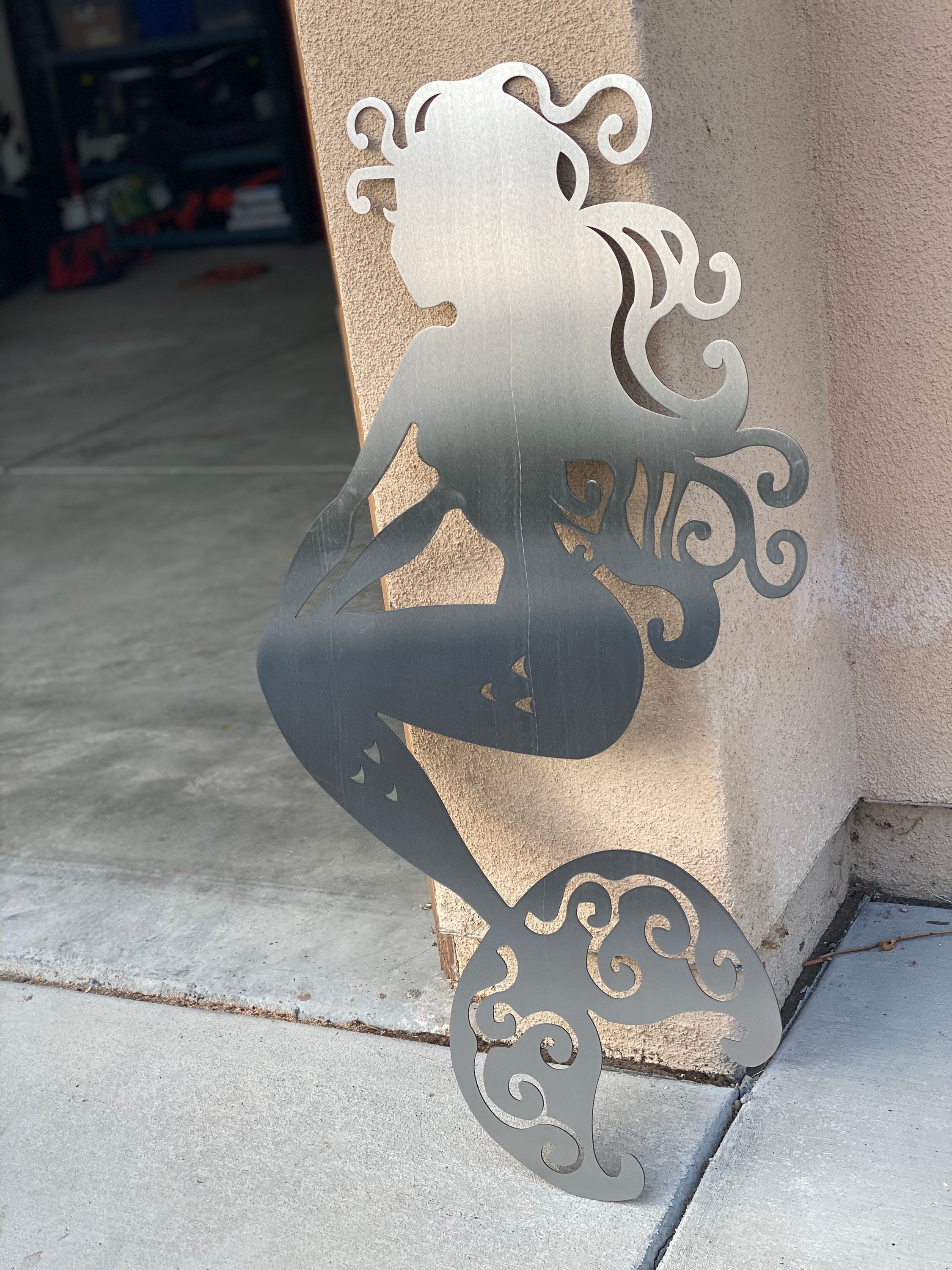 Mermaid Metal Wall Art Mermaid Under the Sea Metal Wall Etsy