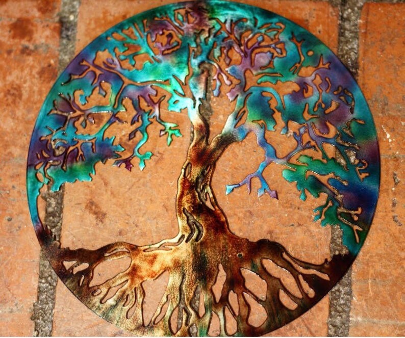 Tree Of Life Wall Art Metal Yard Modern Decor Hangings