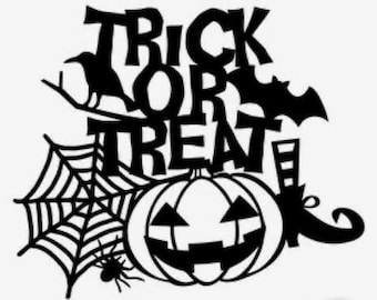 Halloween, Halloween art, wall art, Metal wall art, Metal Art, Lasercut, pumpkin, ghost, spider, trick or treat sign , signs, wall sign