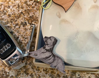 Pet Photo Keychain - Personalized Pet Keepsake, Pet Photo , Pet Keychain