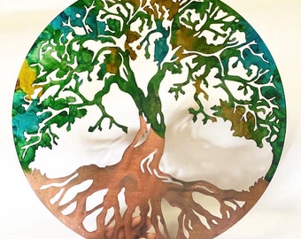 Tree of Life, Copper Tree of Life, Metal Wall Art, Metal Art, Urban Art, Urban Wall Art, Lasercut, Lasercut Wall Art, Copper Art, Wall Art