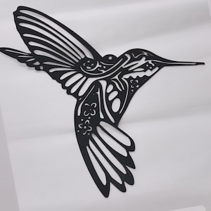 Colibrì in metallo, colibrì, decorazione da parete in metallo, decorazione da parete in metallo, decorazione da parete in metallo, decorazione da giardino, arte colibrì, decorazione da giardino, decorazione con uccello immagine 1