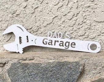 Dads Garage, Fathers Day, Fathers Day gift, Garage, Pops Garage, Dad Gift, Garage Decor, Metal wall art, Wall art, Lasercut Metal Art