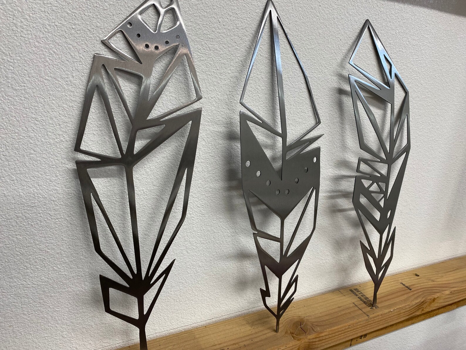 Feather Metal Wall Art Metal Wall Art Feather Art Etsy