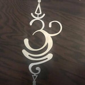 Om Symbol, Change Symbol, Aum, Om, Metal Wall Art, Metal Art, Metal wall decor, Religious symbols, Metal wall hanging, Yoga art, yoga studio image 3