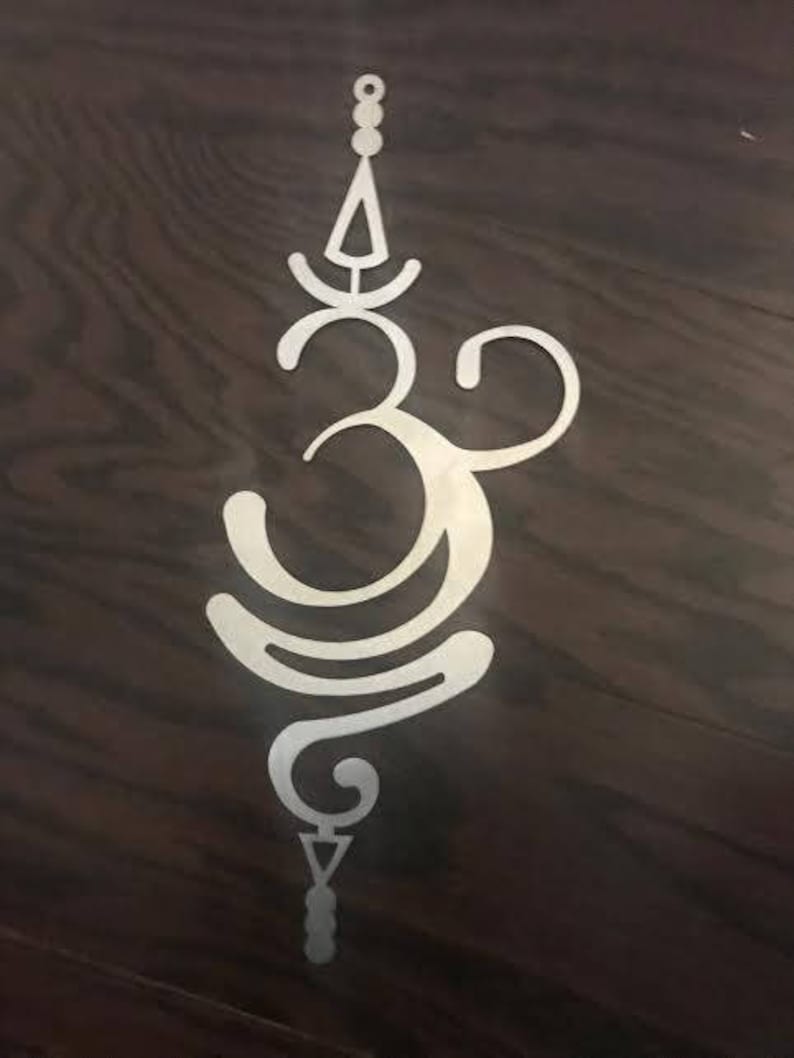 Om Symbol, Change Symbol, Aum, Om, Metal Wall Art, Metal Art, Metal wall decor, Religious symbols, Metal wall hanging, Yoga art, yoga studio image 3