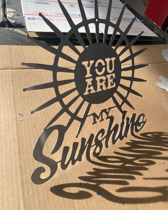 You Are My Sunshine Metal Wall Art Sunshine Wall Art Metal Etsy You Are My Sunshine Metal Wall Art Sunshine Wall Art Metal Etsy