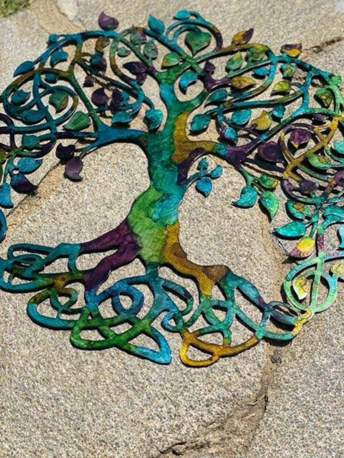 Tree of Life Tree Wall Art Tree Art Wall Art Metal Tree of Etsy