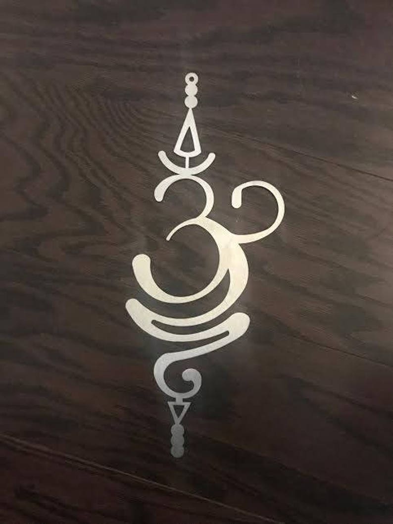 Om Symbol, Change Symbol, Aum, Om, Metal Wall Art, Metal Art, Metal wall decor, Religious symbols, Metal wall hanging, Yoga art, yoga studio image 2