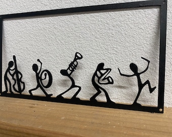 Metal Jazz Wall Art, Jazz Guys Wall Art, Jazz Guys, Jazz Art, Metal Wall Art, Wall Art, Art, Jazz decor, Jazz Wall Decor, Music Wall art,