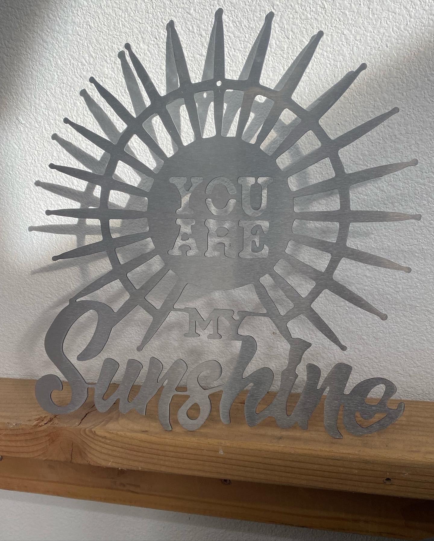 You Are My Sunshine Metal Wall Art Sunshine Wall Art Metal Etsy