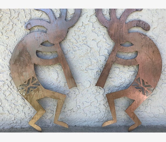 Metal Kokopelli Kokopelli Wall Art Wall Art Kokopelli Laser Etsy