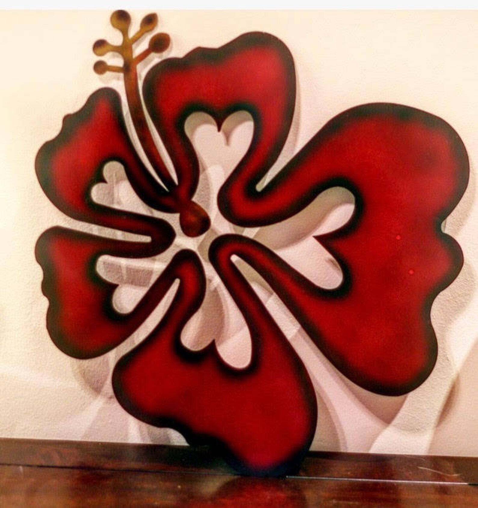Metal Hibiscus Wall Art Hibiscus Wall Decor Aloha Decor Etsy