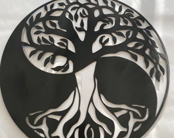 Yin Yang Metal Tree of Life, Yin yang , Yin yang art , Tree of life, Tree of life wall art, Metal wall art, wall art, lasercut art, Yard art