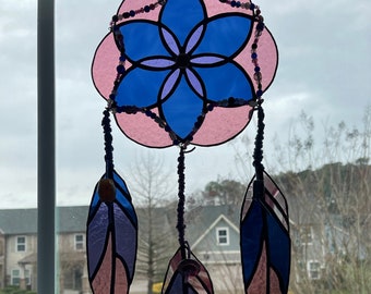 Stained glass dreamcatcher