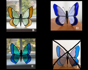 stained glass butterflies