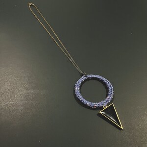 Crochet Pendant Necklace