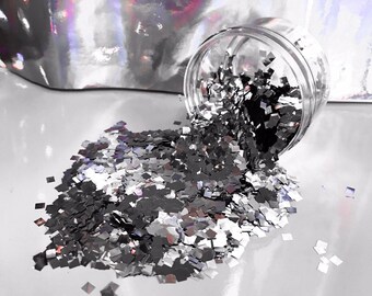 INTENSE SHINE and Pigment; Pink, Blue and Silver Cosmetic Body Glitter. FDA Approved, premium, hypoallegenic, cruelty-free, Made In The Usa