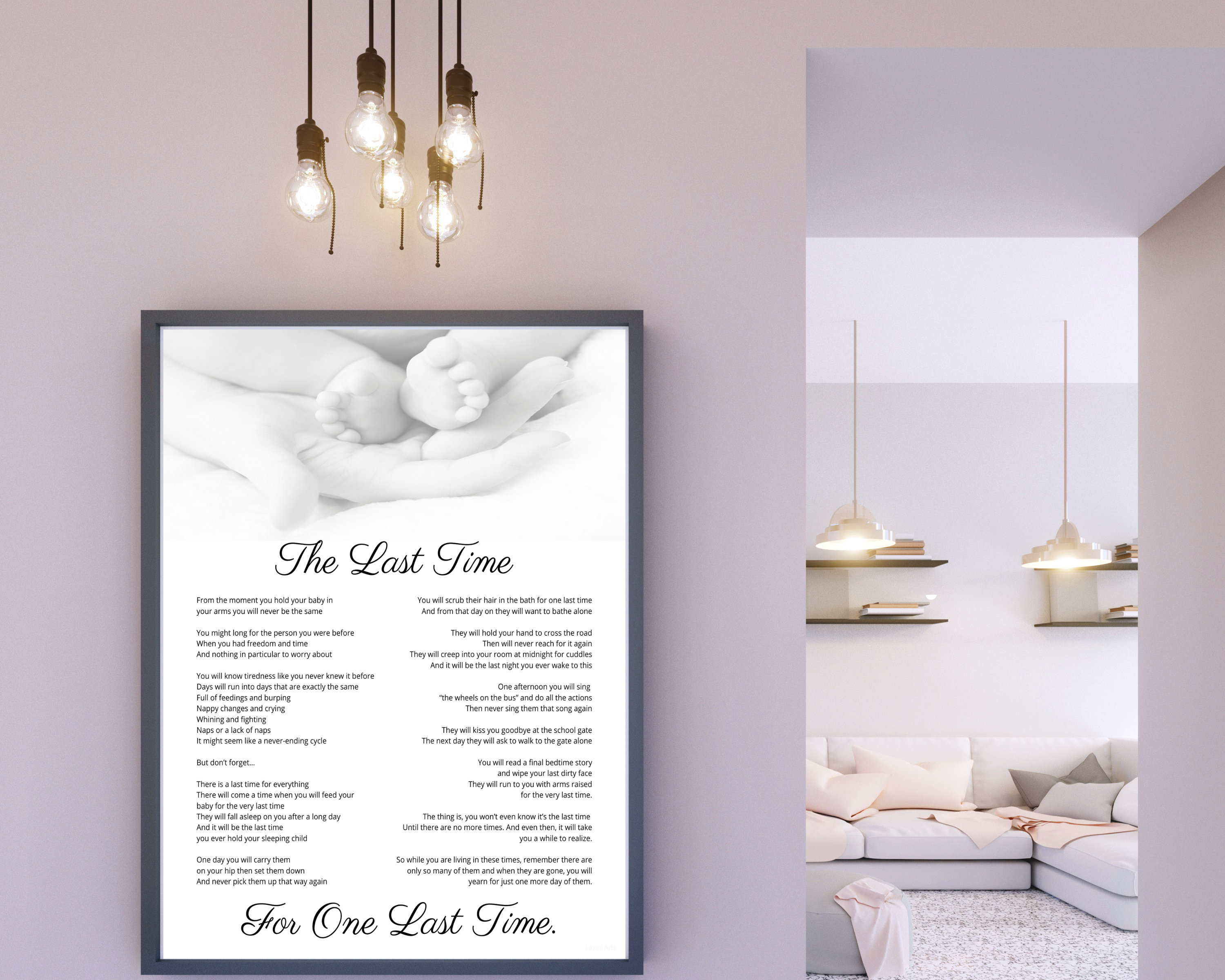 The Last Time Poem. Baby Shower Gift, Printable 11x14 and 16x20 Etsy