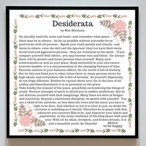 Desiderata Full Text. Desiderata Full Poem. Desiderata Poster. Max ...