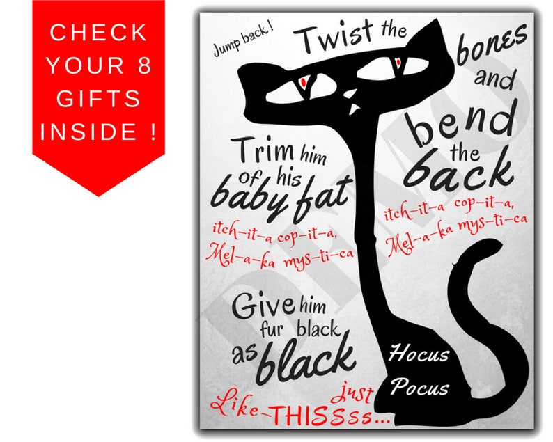 Halloween Art: Hocus Pocus sign Spell Book Spellbook from | Etsy