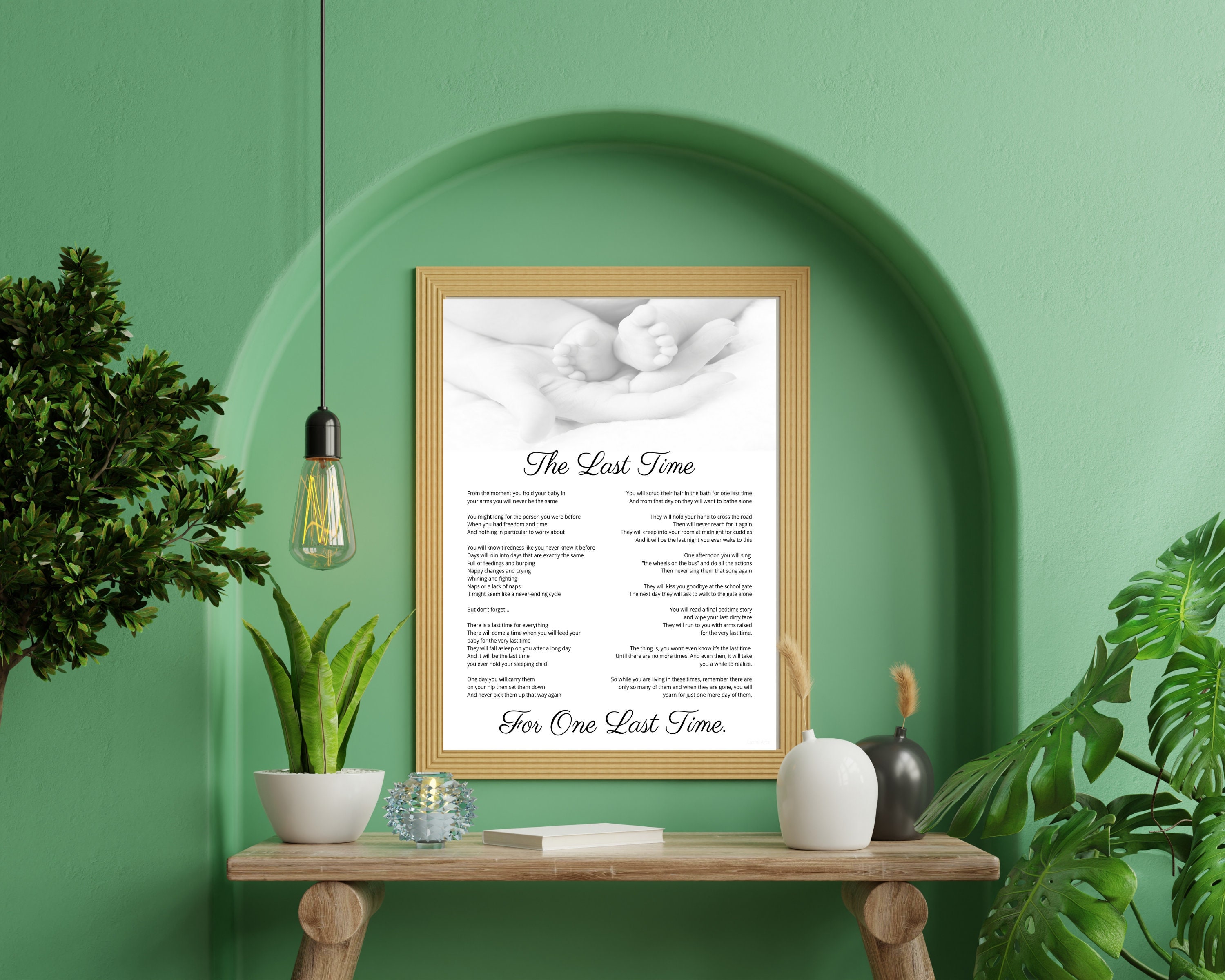 The Last Time Poem. Baby Shower Gift, Printable 11x14 and 16x20 Etsy