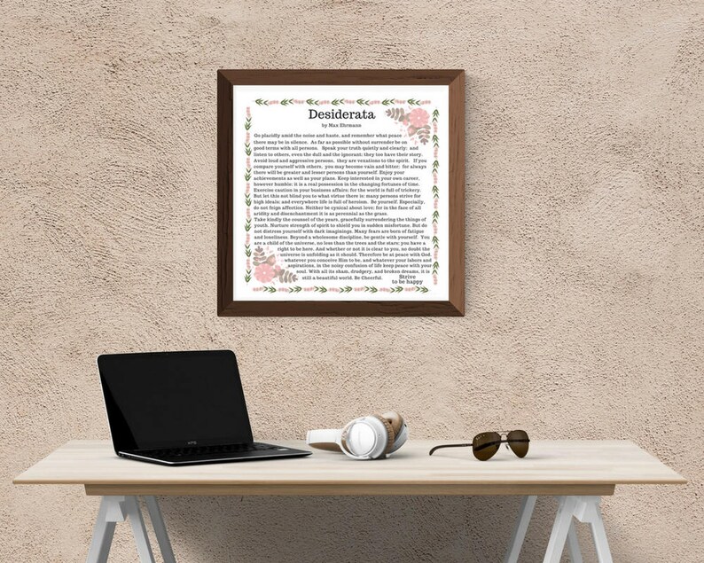 Desiderata Full Text. Desiderata Full Poem. Desiderata Poster. Max ...